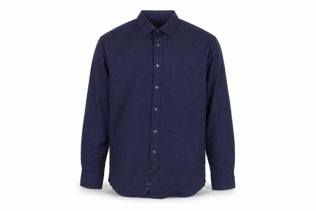 Marks & Spencer Men’s Blue Cotton Twill Regular Fit Shirt 14.5in