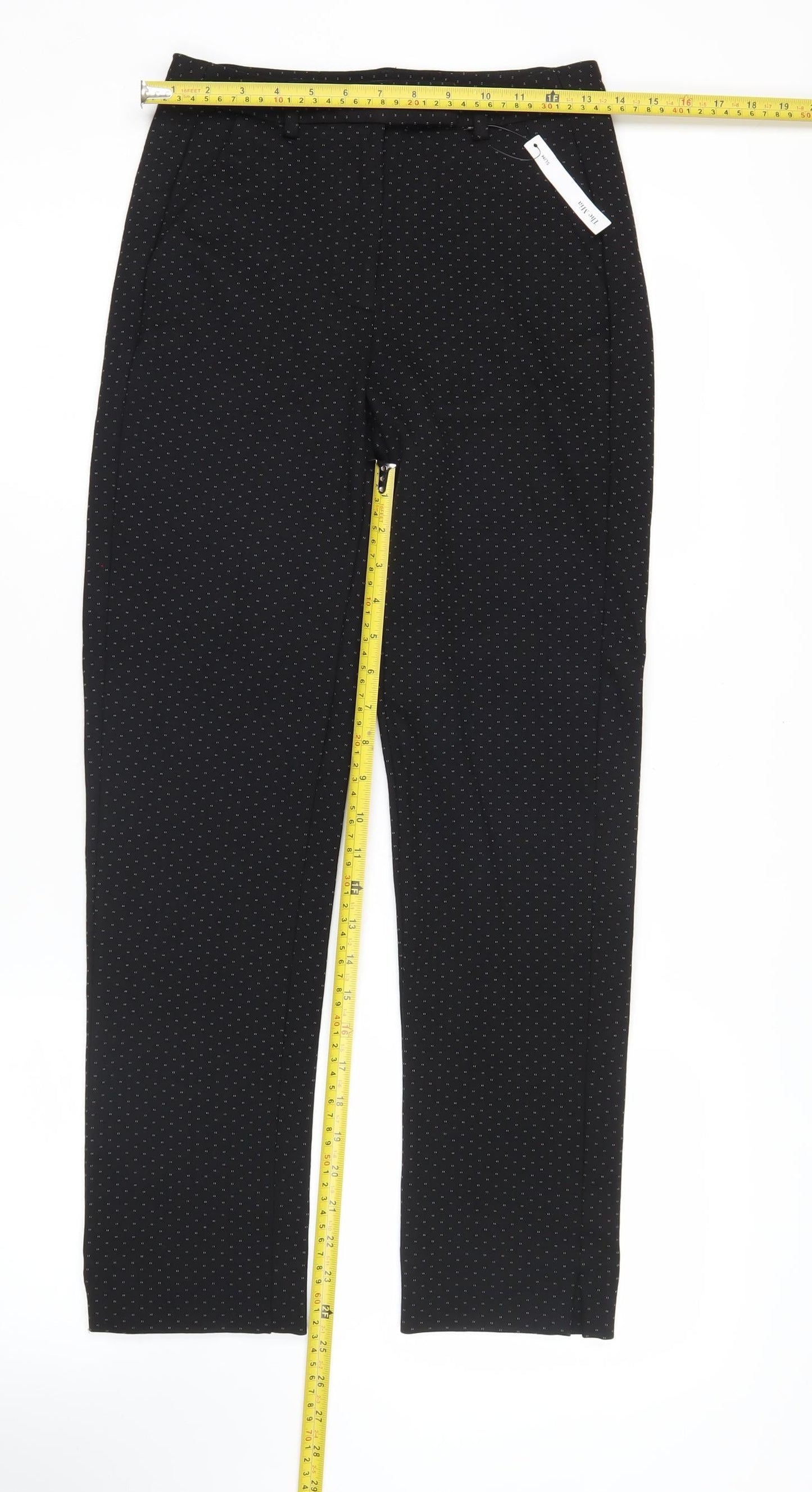 Marks and Spencer Women’s Black Polka Dot Slim Trousers Size 6