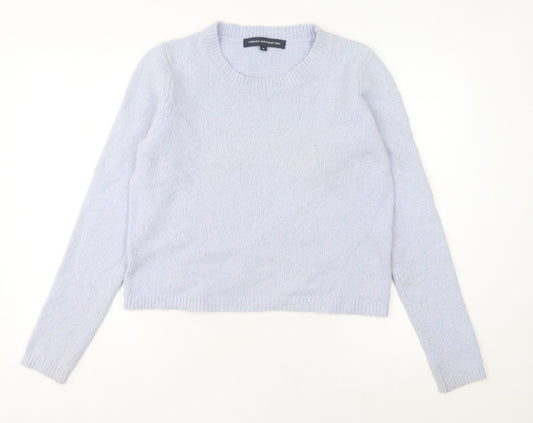 French Connection Women's Purple Wool Blend Pullover Jumper M