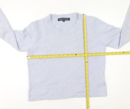 French Connection Women's Purple Wool Blend Pullover Jumper M
