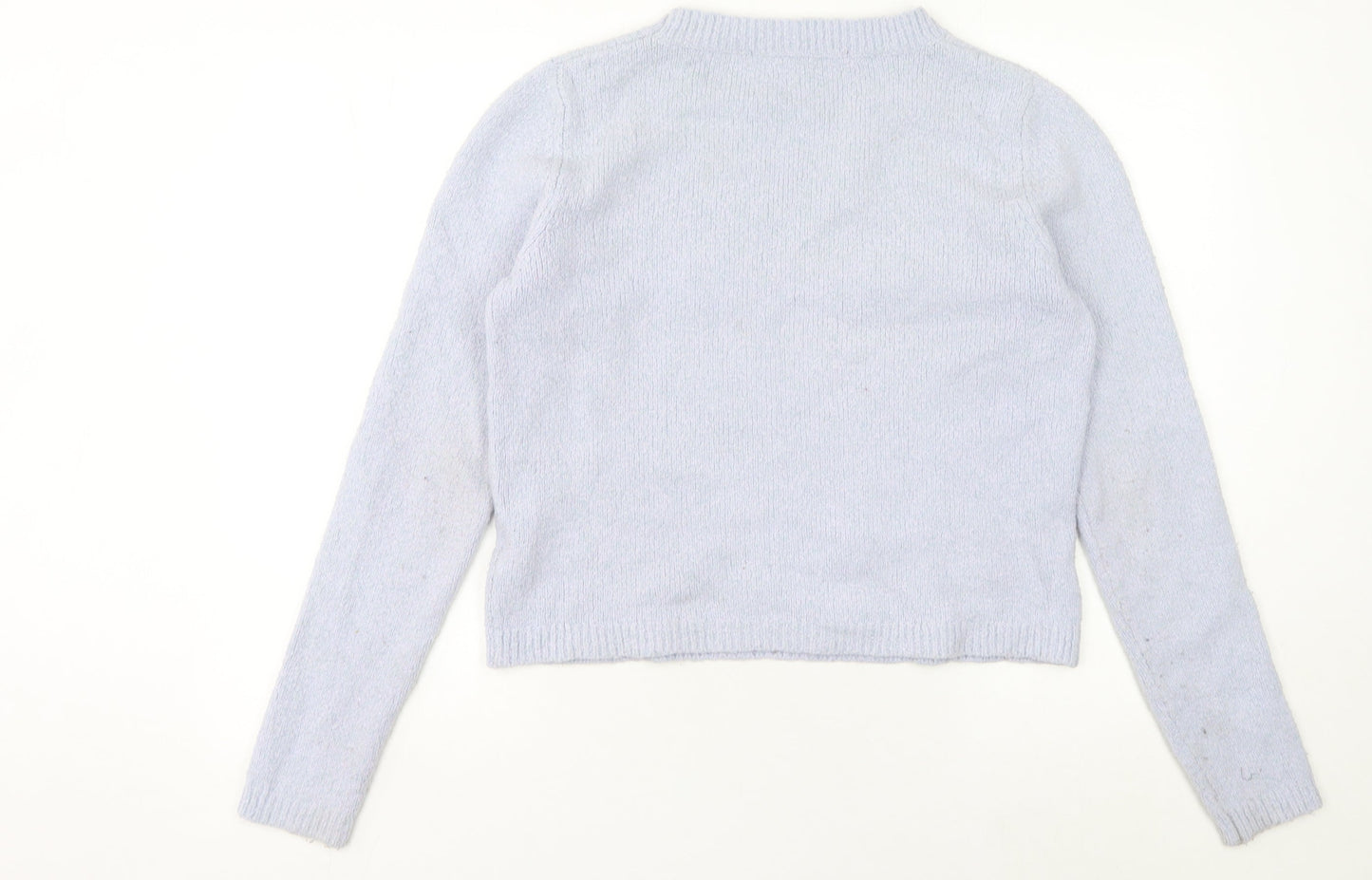 French Connection Women's Purple Wool Blend Pullover Jumper M
