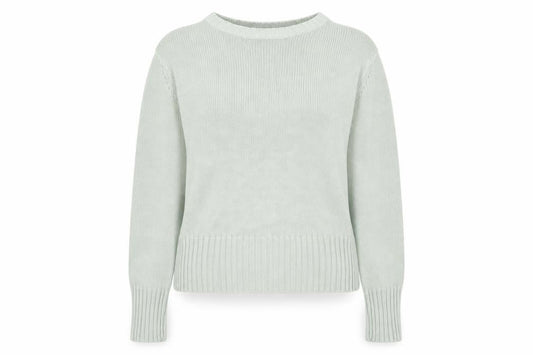 EWM Women's Green Size 18 Crew Neck Cotton Pullover Jumper