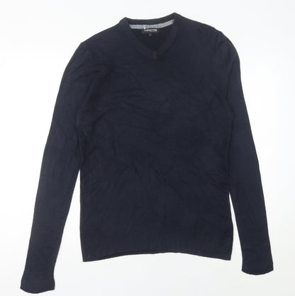 Debenhams Men’s Blue V-Neck Long Sleeve Pullover Jumper S Regular