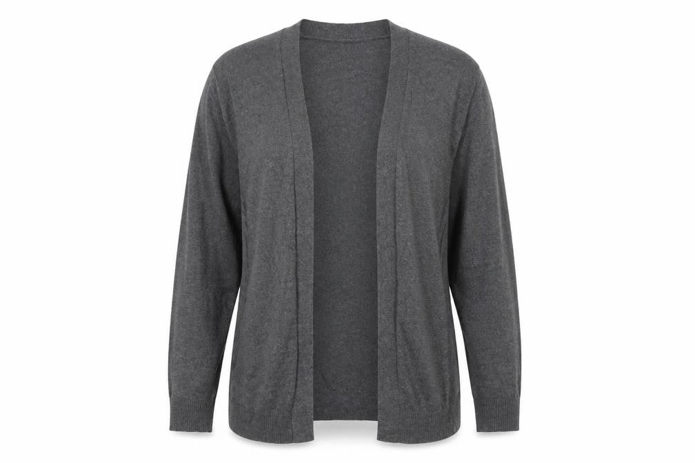Gap Women’s Grey Long Sleeve Knit Cardigan Size L Cotton Blend