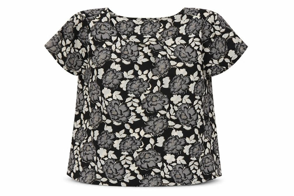 Bonmarché Womens Plus Size 24 Floral Short Sleeve Blouse
