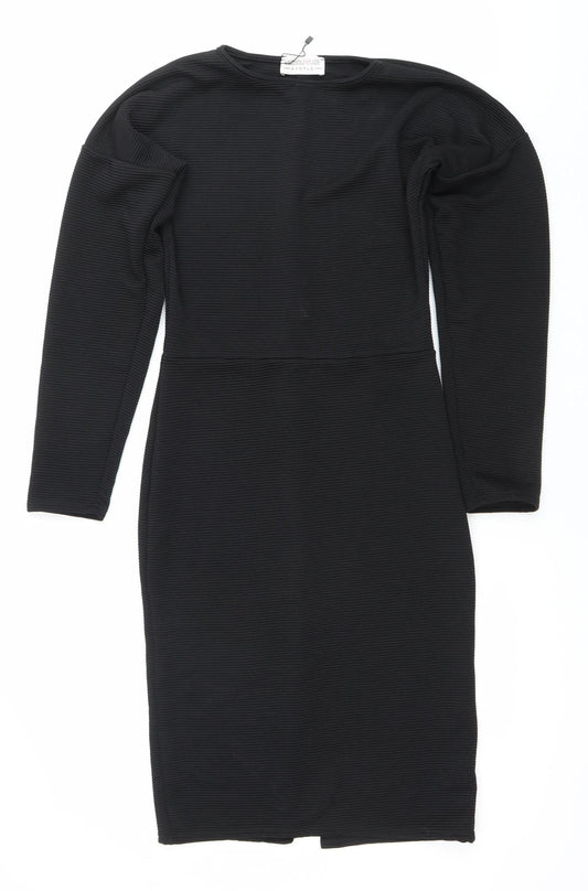 Fashion Fair Ltd Women’s Black Size 10 One Shoulder Bodycon Dress