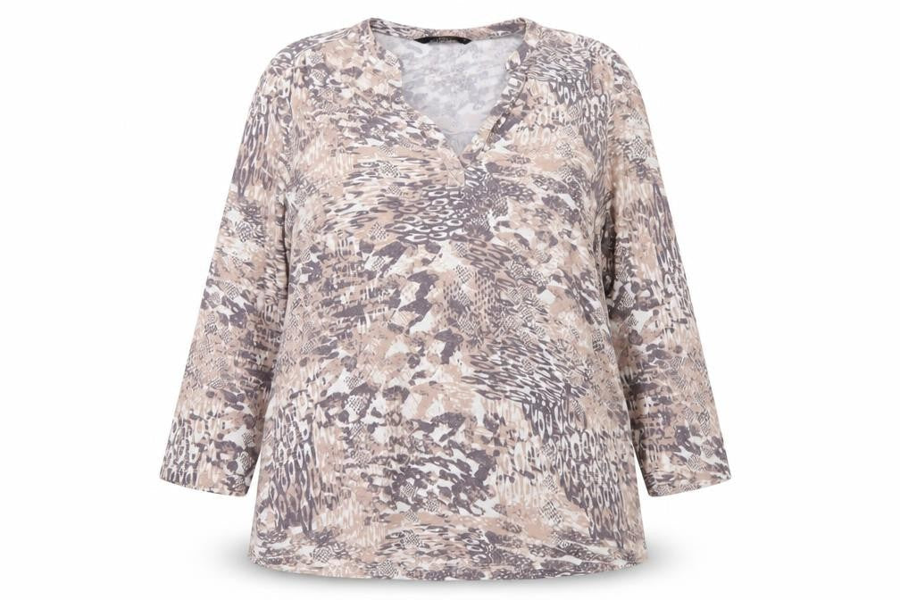 Prim Casual Womens Multicoloured Animal Print Tunic Blouse Size 12