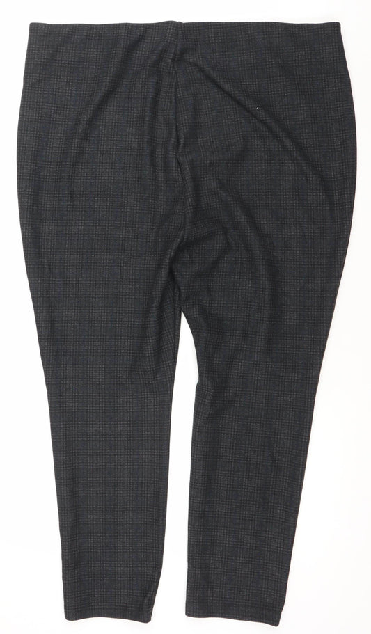 Klass Women's Black Check Slim Fit Tapered Leggings Size 25