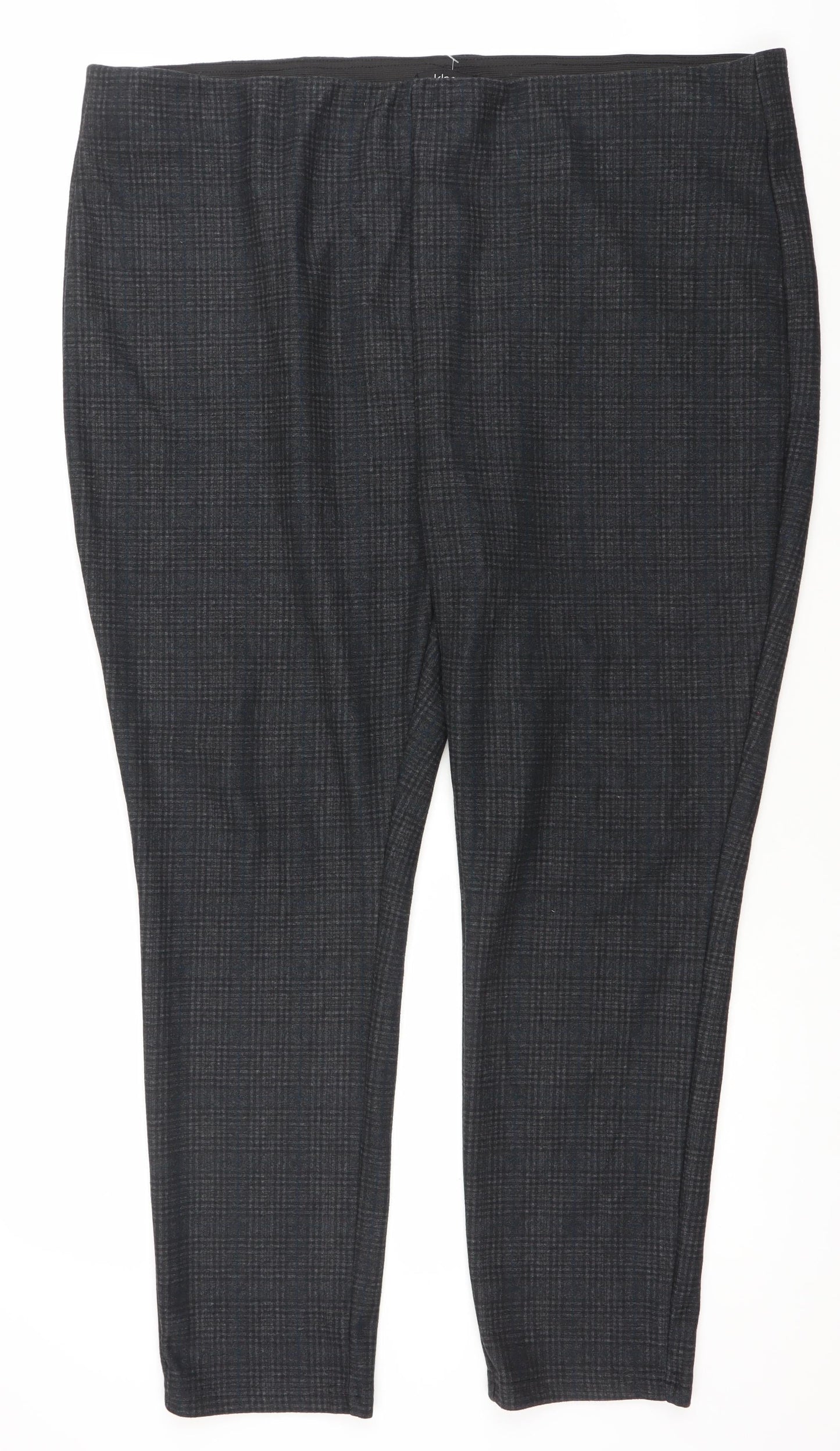 Klass Women's Black Check Slim Fit Tapered Leggings Size 25
