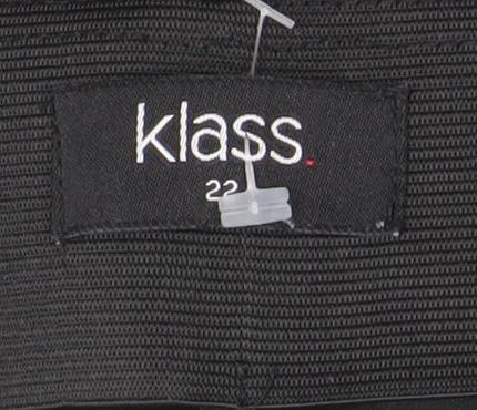 Klass Women's Black Check Slim Fit Tapered Leggings Size 25