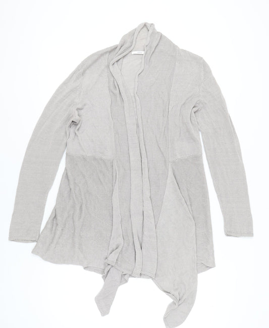 Marks and Spencer Women’s Beige Linen Viscose Open Front Cardigan Size 16