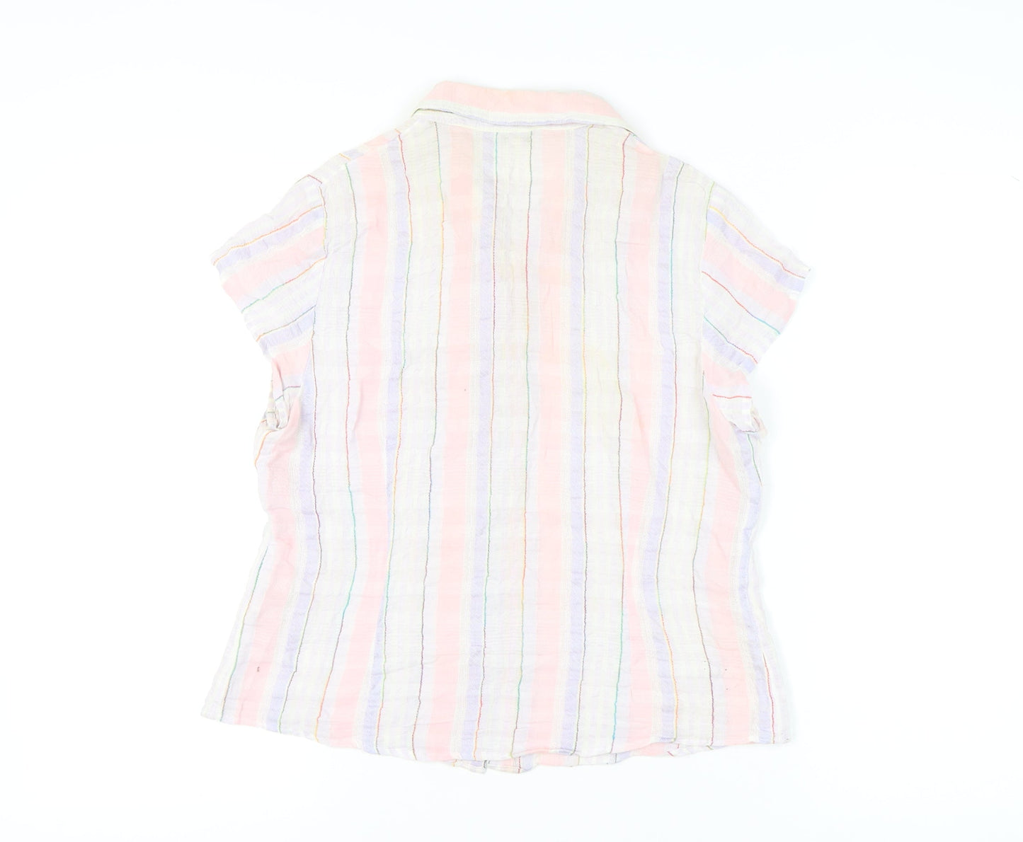 Phase Eight Women’s Multicoloured Stripe Button-Up Shirt Size 16