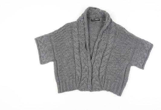 Marks & Spencer Women’s Grey Cable-Knit Cardigan UK 12-14