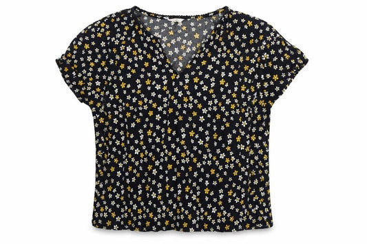 Hush Women's Multicoloured Floral Viscose Blouse Size 14 V-Neck Tunic