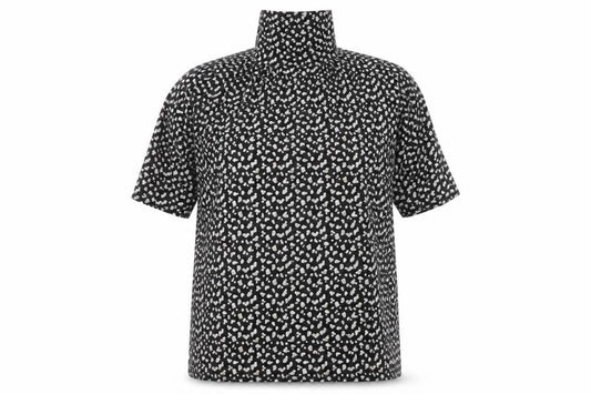 Principles Women’s Black Animal Print Roll Neck Shift Dress Size 18
