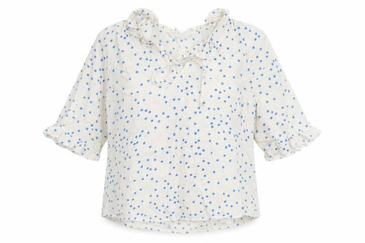 Marks and Spencer Women’s Ivory Polka Dot Tunic Blouse Size 12