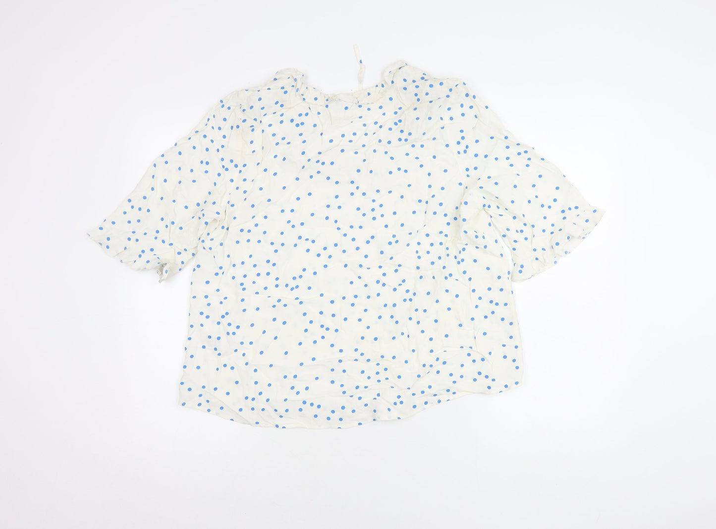 Marks and Spencer Women’s Ivory Polka Dot Tunic Blouse Size 12