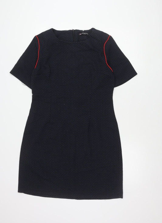 Collection London Women’s Blue Knee Length Sheath Dress Size 16