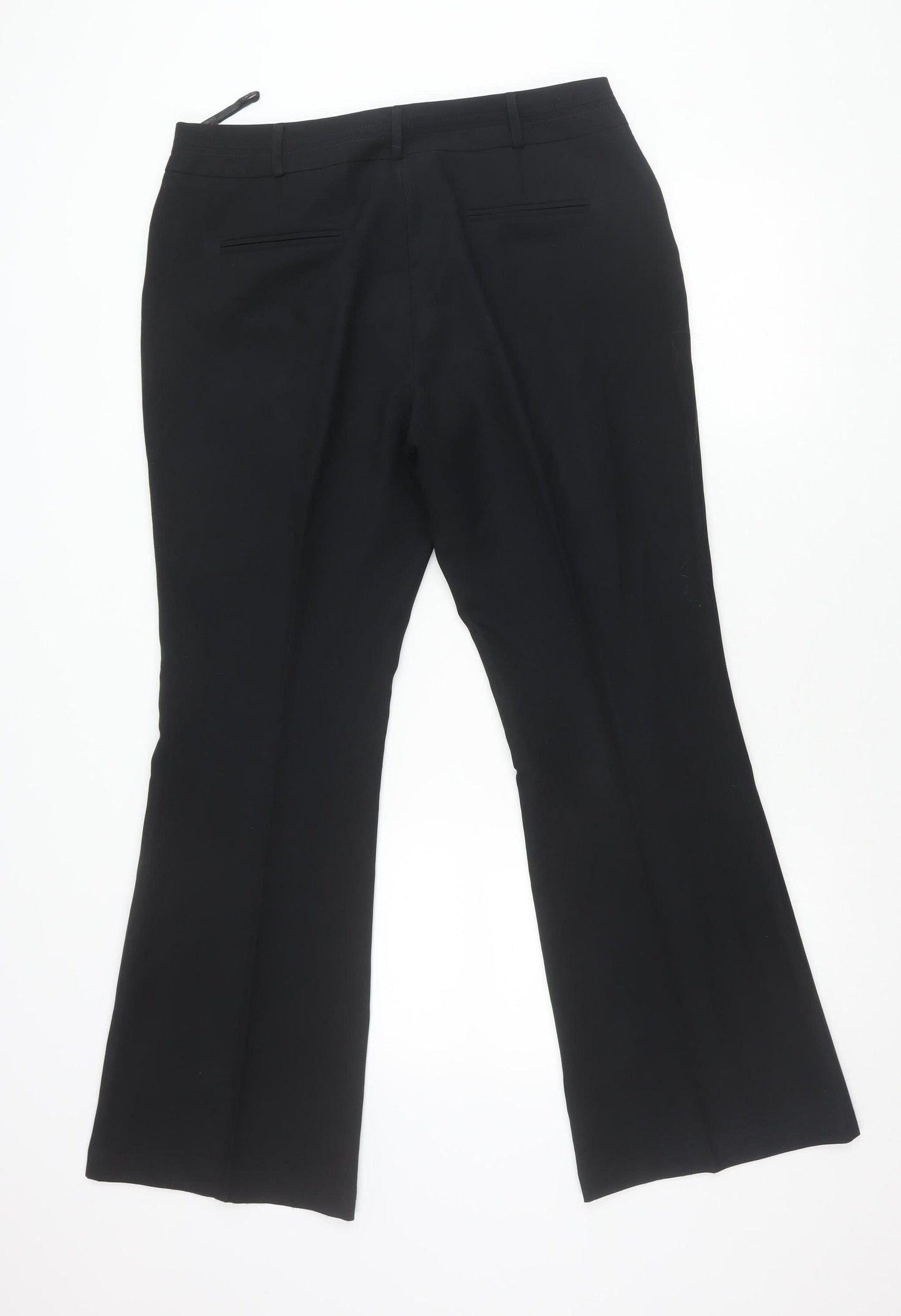 Dorothy Perkins Women's Black Size 14 Straight Leg Dress Trousers