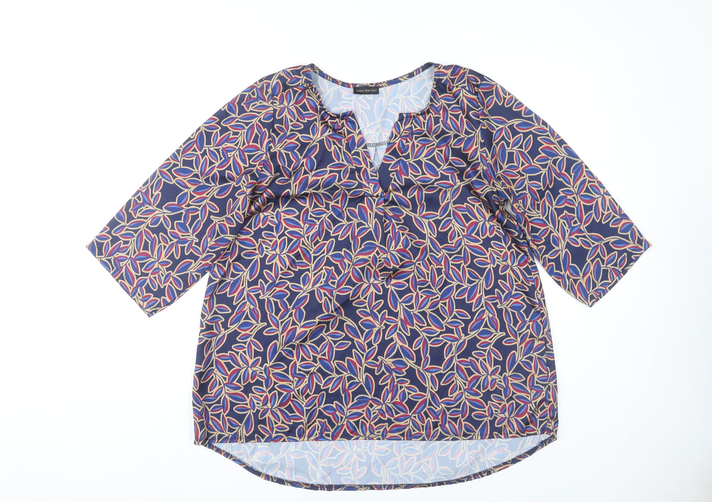 Luca Vanucci Women’s Multicoloured Floral Tunic Blouse M