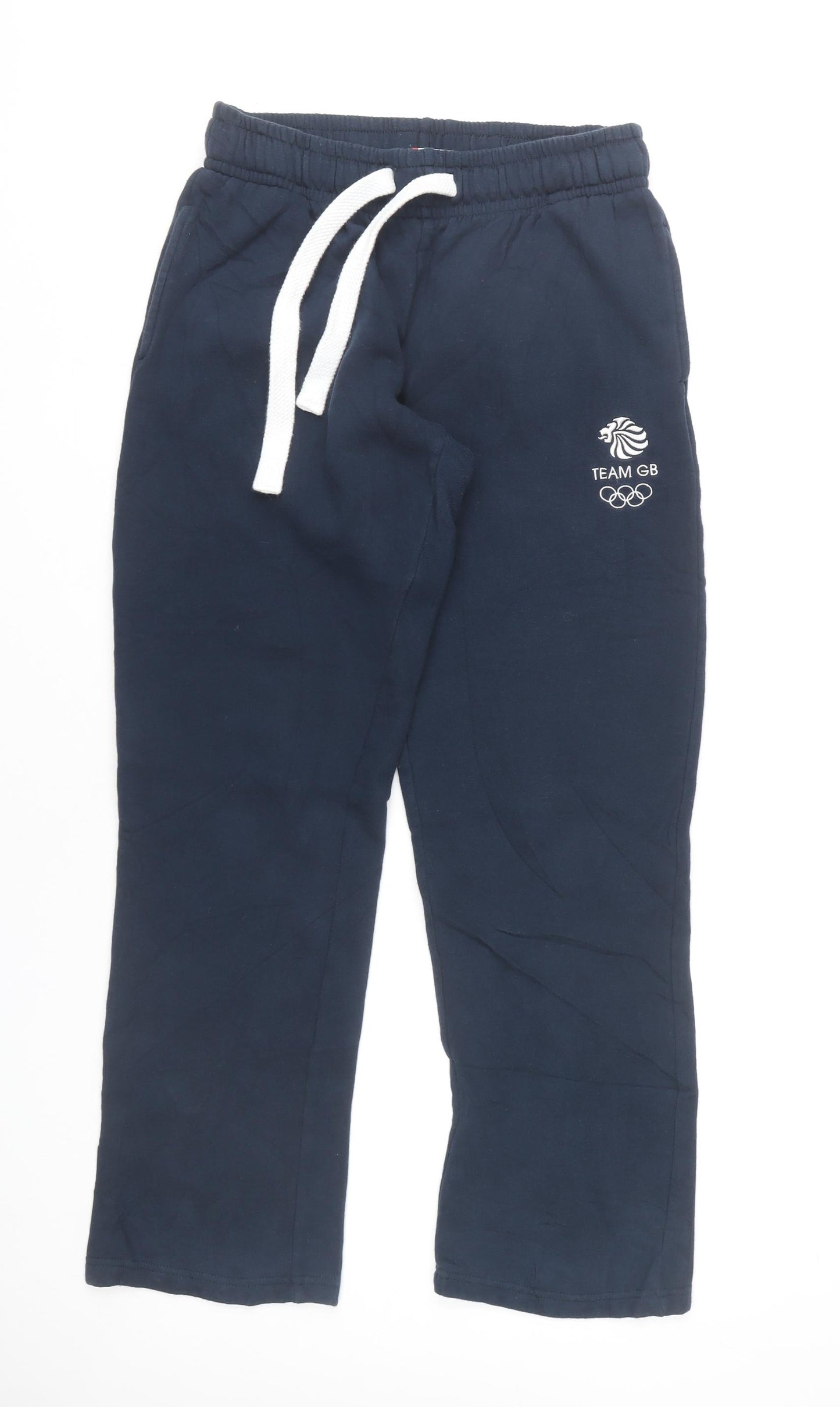 Team GB Women’s Blue Fleece Sweatpants M Straight Leg Logo