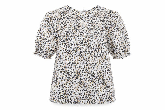 Next Women’s Multicolour Animal Print Puff Sleeve Tunic Blouse UK 12