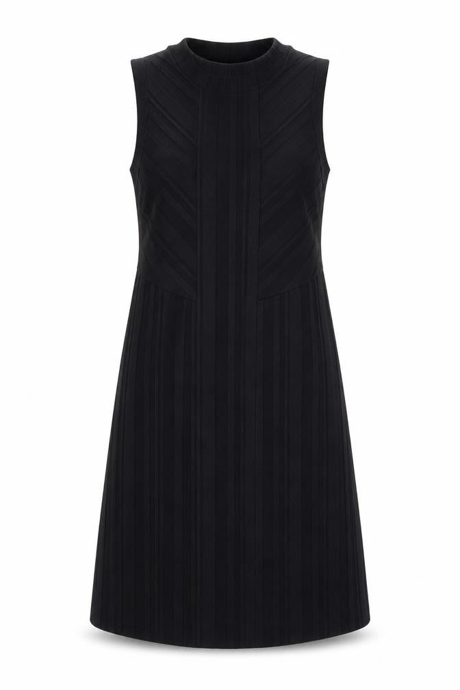Gap Women's Black XS A-Line Sleeveless Striped Knee Length Dress