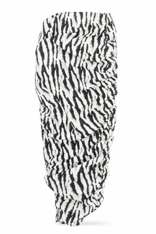 PRETTYLITTLETHING Women’s Black Animal Print Mini Skirt Size 6