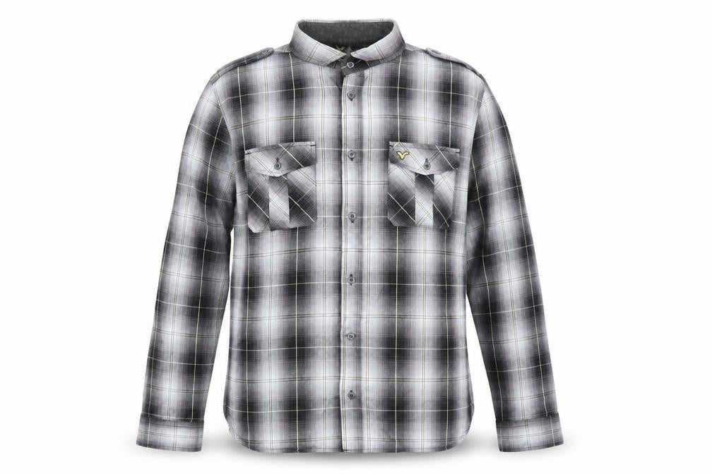 Voi Jeans Men's Black Plaid Long Sleeve Button-Up Shirt M 40in