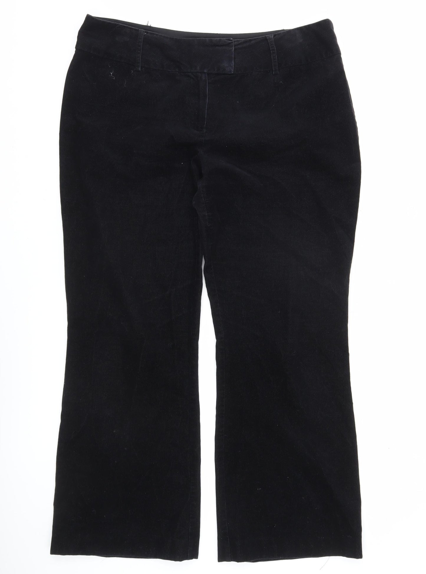 Next Women’s Black Trousers Size 18 Tall Cotton Blend