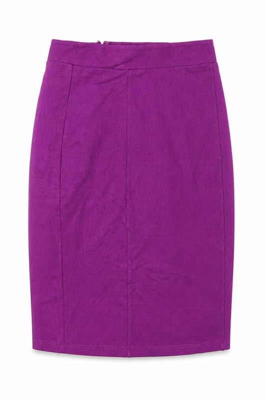 Monsoon Women’s Purple Knee Length Pencil Skirt Size 10 High Rise
