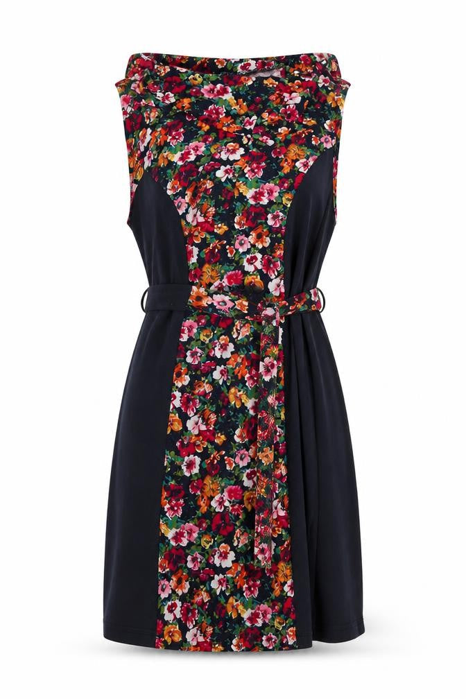 Izabel London Women’s Multicoloured Floral A-Line Dress Size 12