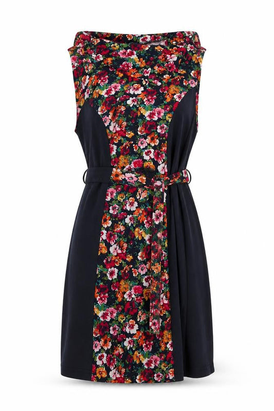 Izabel London Women’s Multicoloured Floral A-Line Dress Size 12