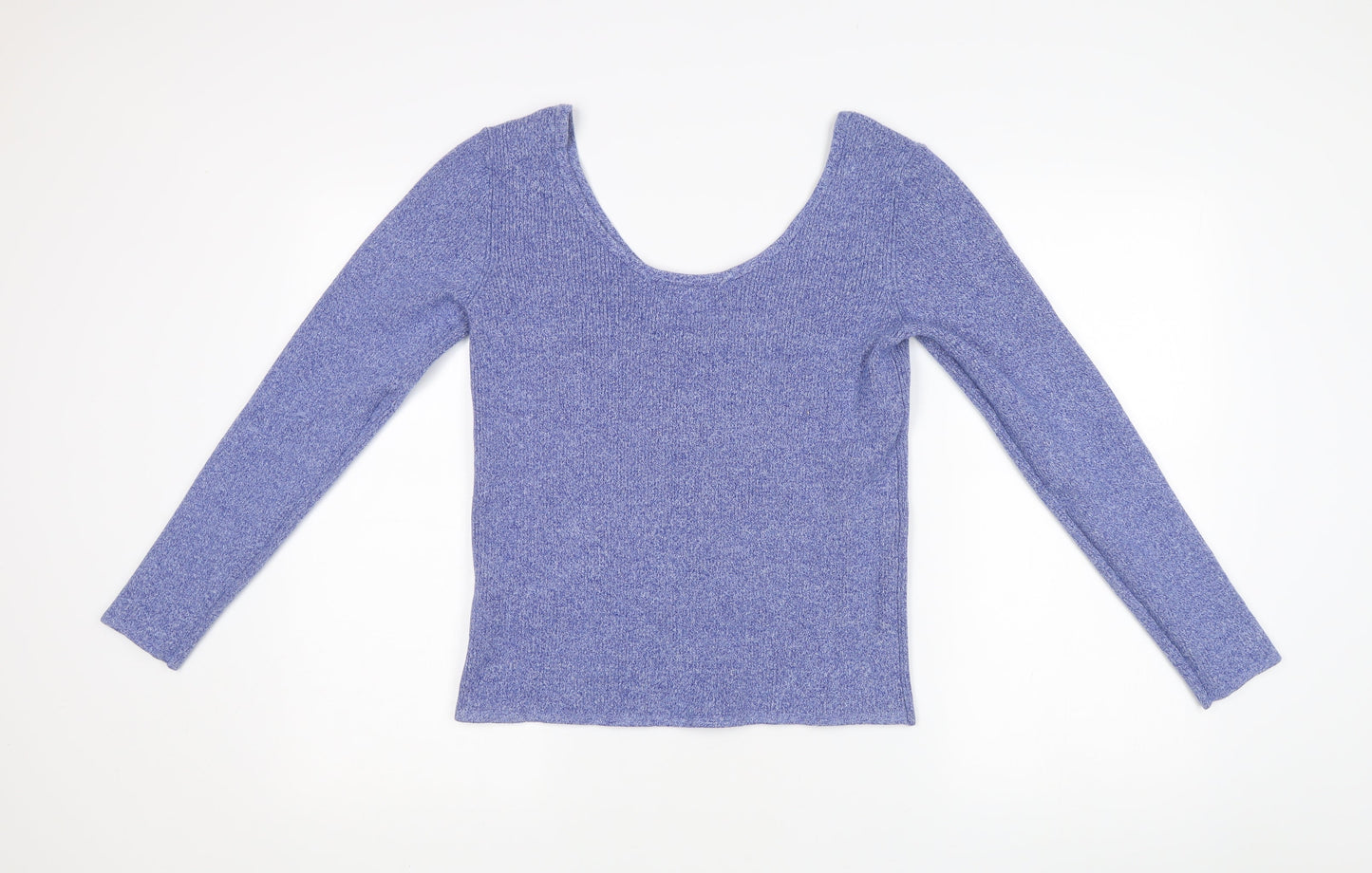 Great Plains Women's Blue Size 14 Slim Fit Scoop Neck Jumper