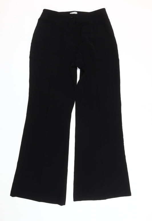 Michel Ambers Women’s Black Size 12 Wide-Leg Dress Trousers