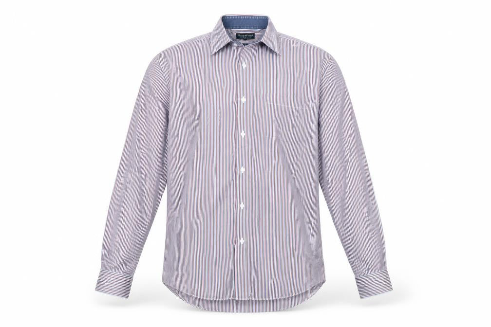 Taylor & Wright Men’s Multicoloured Striped Cotton Shirt L Slim Fit