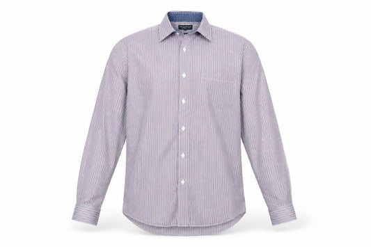 Taylor & Wright Men’s Multicoloured Striped Cotton Shirt L Slim Fit