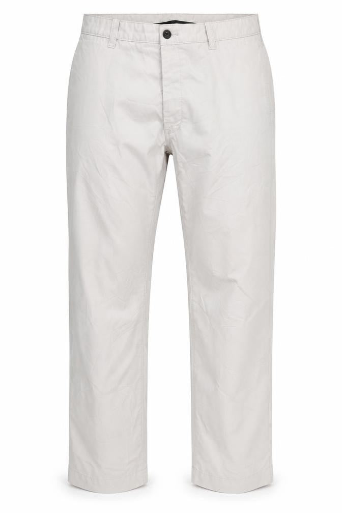 Haggar Men's Beige Chino Trousers 36x32 Straight Leg Cotton Blend