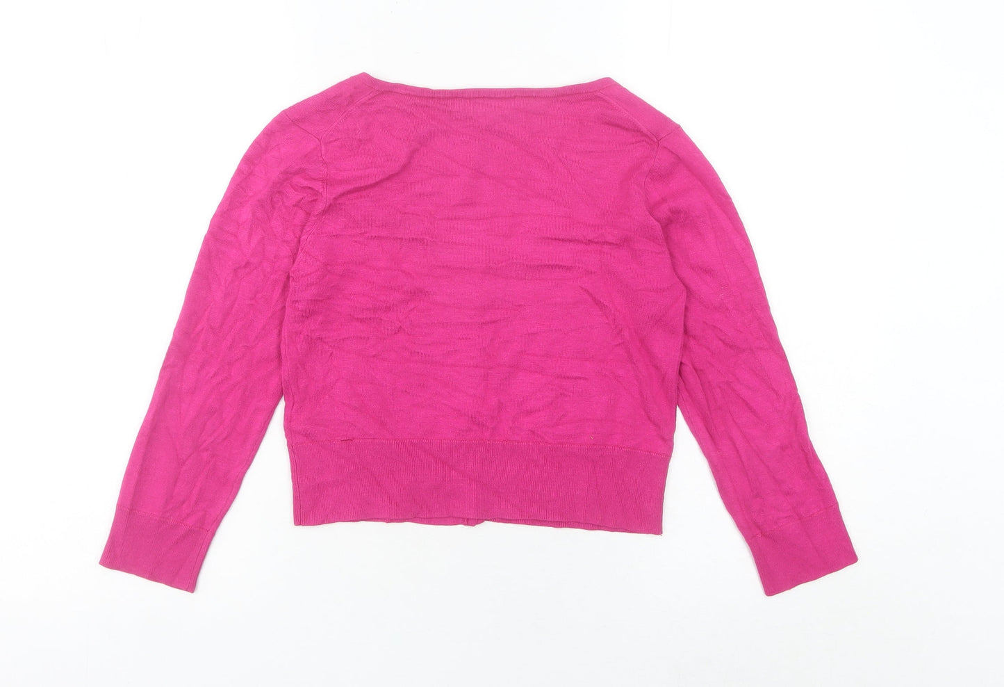 Great Plains Women’s Pink Scoop Neck 3/4 Sleeve Cardigan XS