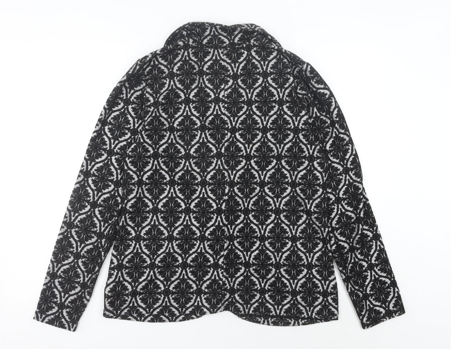 George Women’s Black Jacquard Stretch Blazer UK 16 Regular Fit