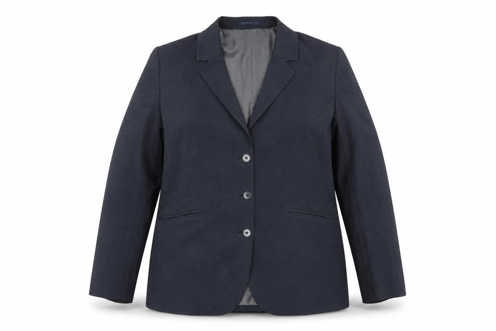 ICONA Women’s Blue 16 Regular Woven Lined Notch Blazer