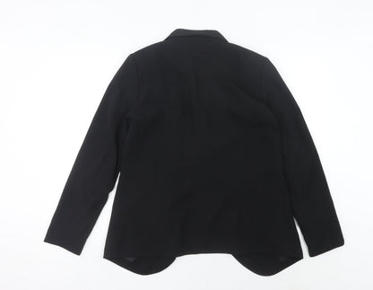 H&M Women's Black Size 10 Shawl Collar Blazer Jacket