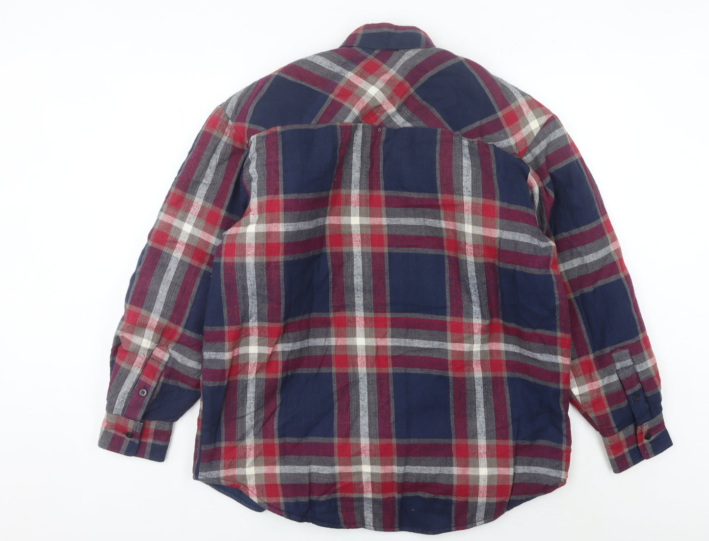 Station Clothing Inc. Men's Multicoloured Check Flannel Shirt M