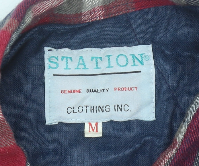 Station Clothing Inc. Men's Multicoloured Check Flannel Shirt M