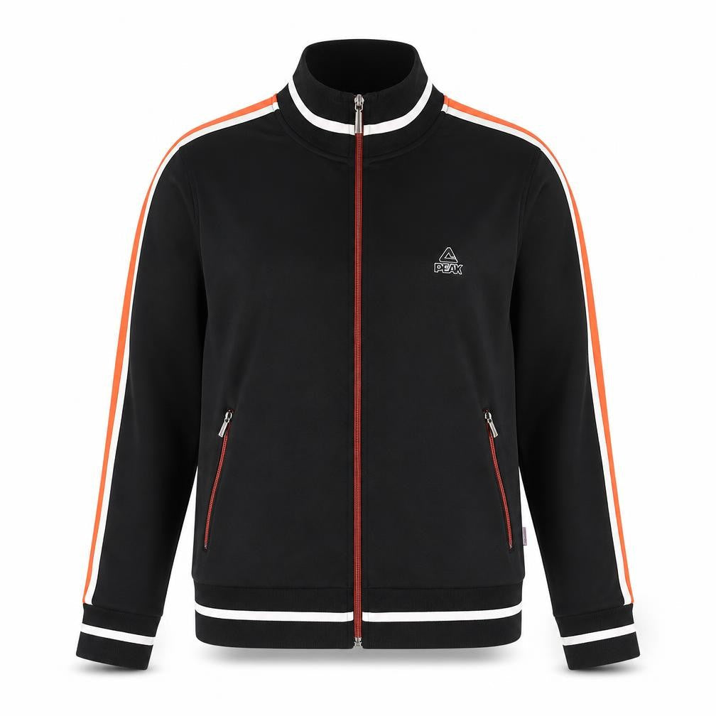 PEAK Womens Black XS Track Jacket Full Zip Colourblock Sportswear