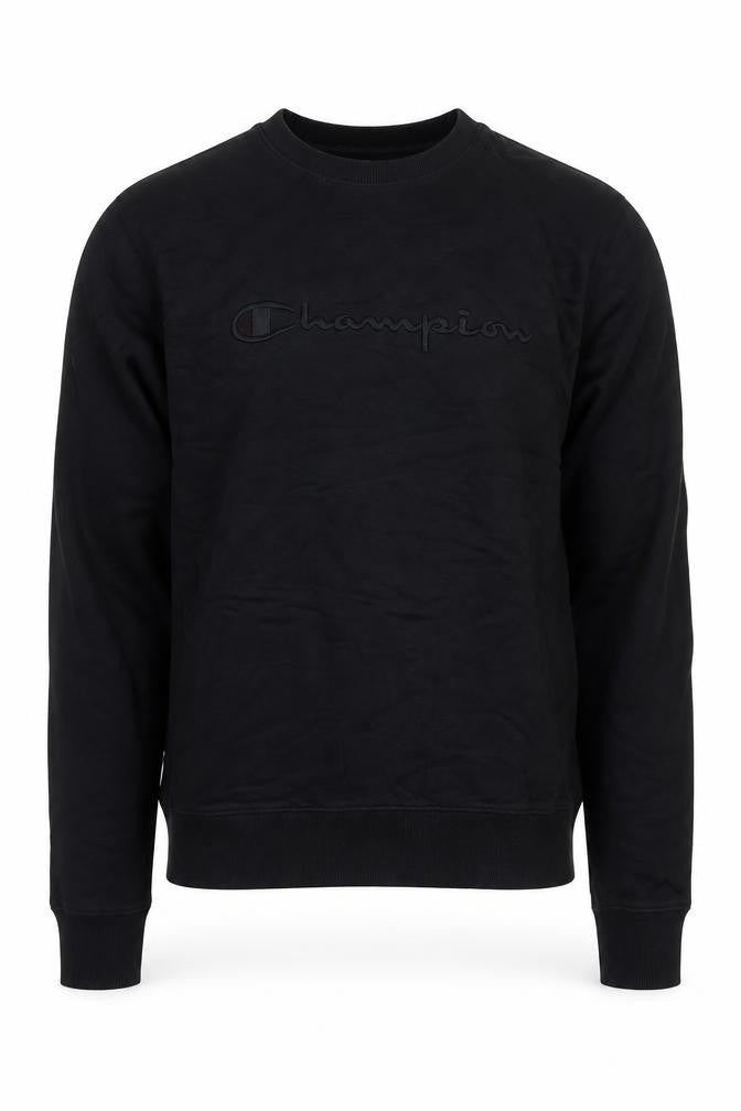 Champion Men's Black XL Pullover Sweatshirt Crew Neck Logo Jersey