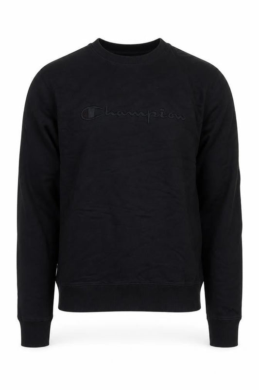 Champion Men's Black XL Pullover Sweatshirt Crew Neck Logo Jersey