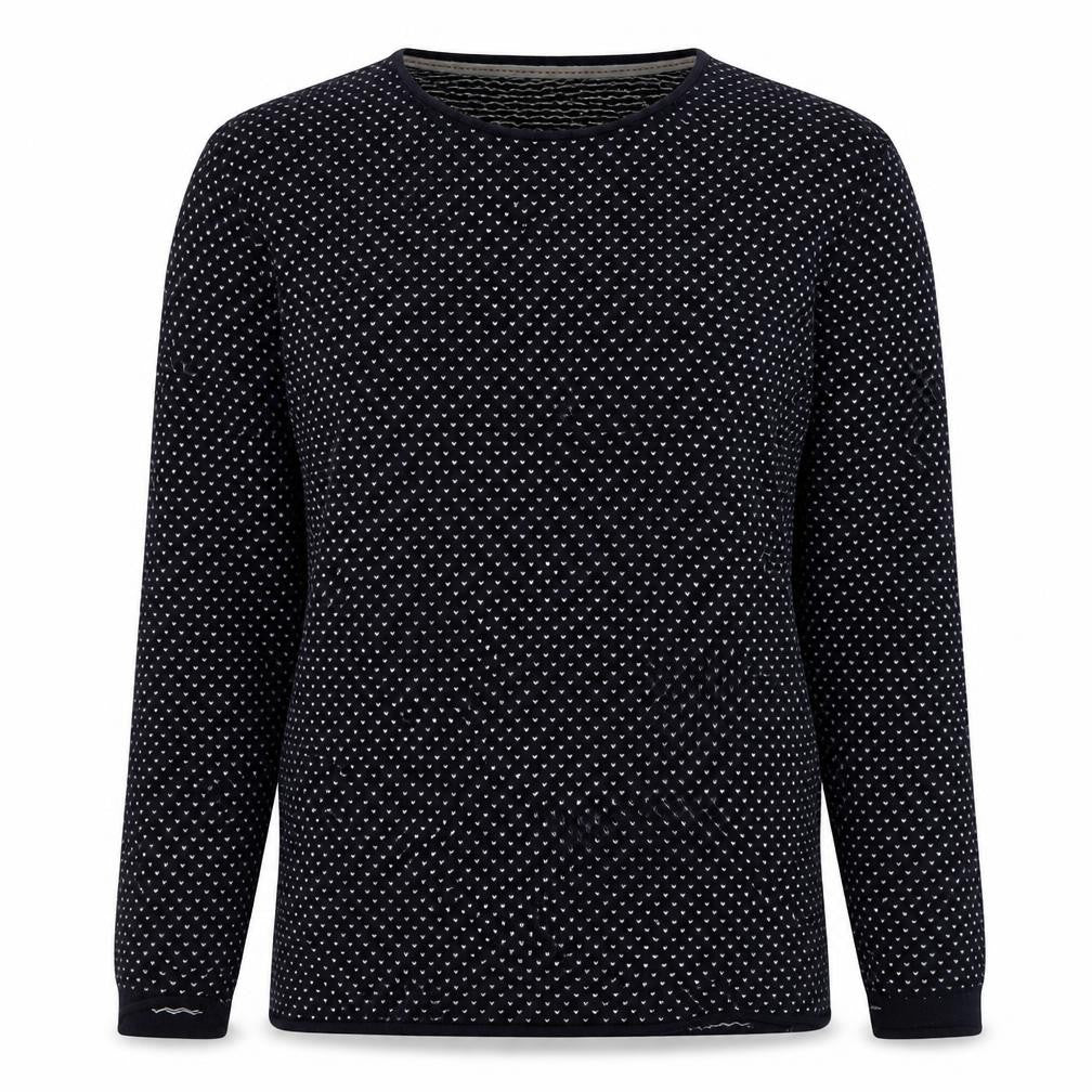 H&M Women’s Blue Crew Neck Long Sleeve Pullover Jumper Size 8