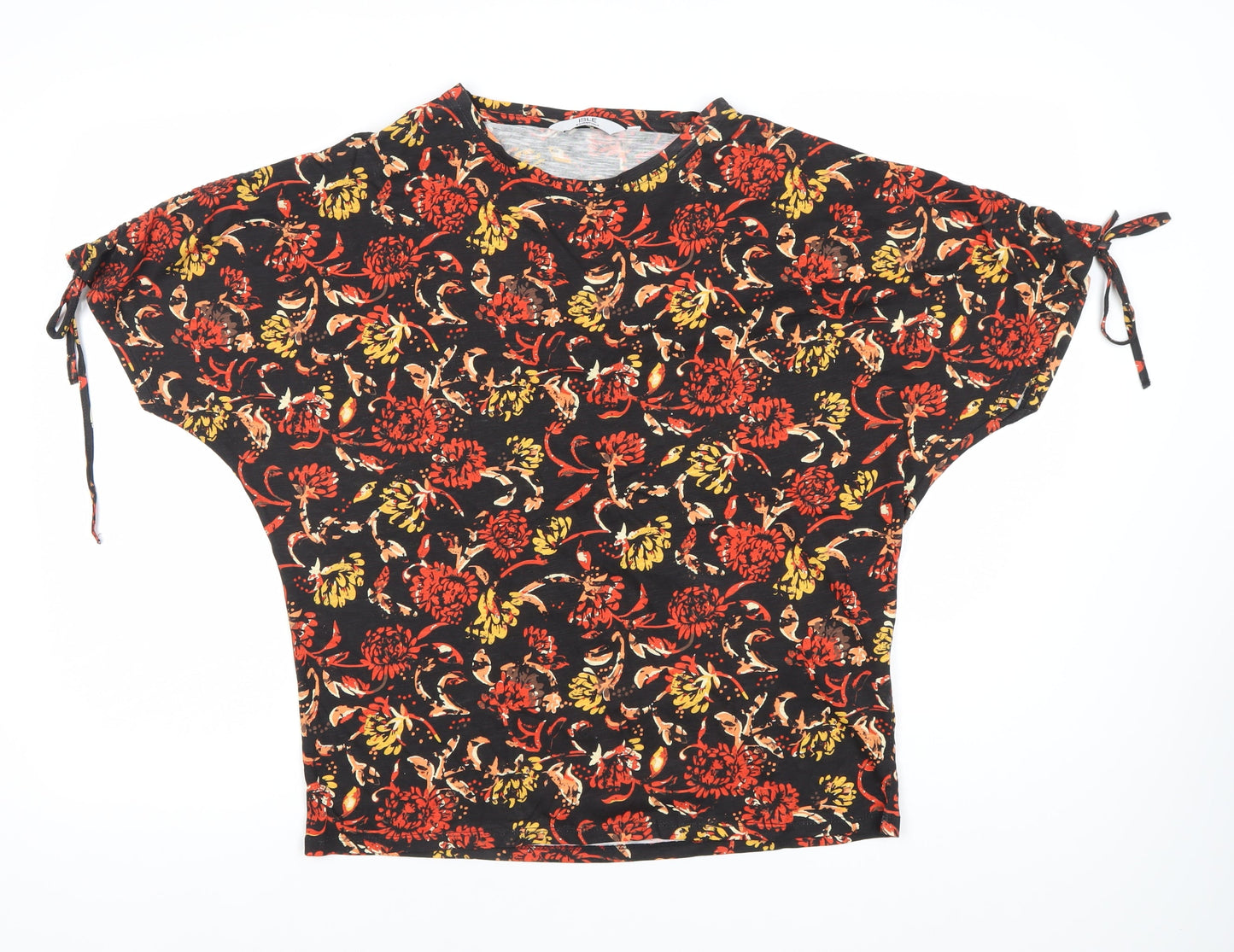 ISLE Essentials Women's Multicoloured Floral Cotton T-Shirt S
