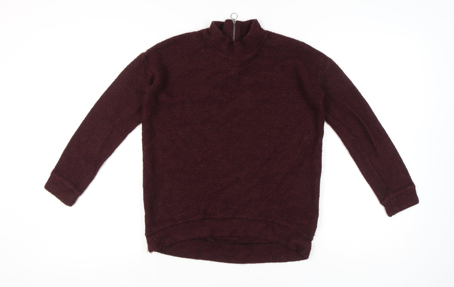 Next Women's Red Mock Neck Long Sleeve Jumper Size 6